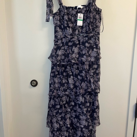 Astr Blue Sleeveless Tiered Maxi Dress - Picture 10 of 10